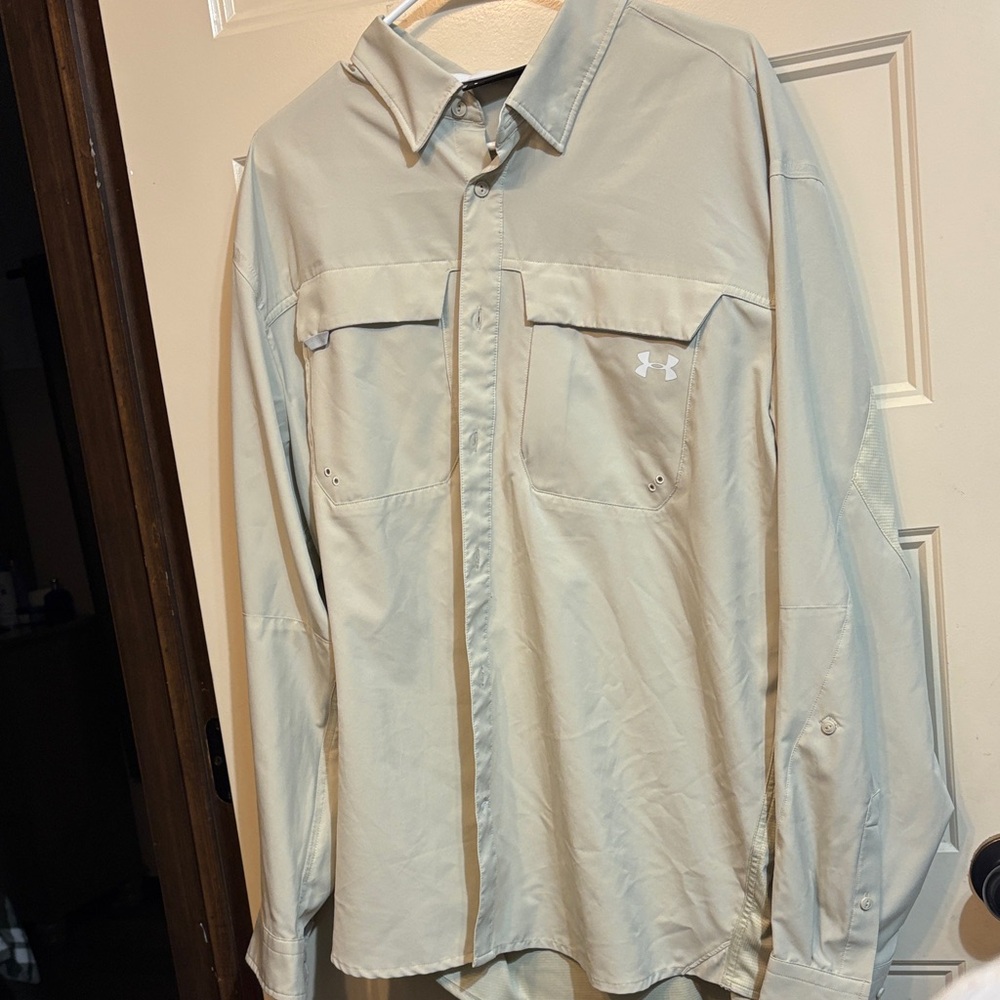 Under Armour Light Tan Long Sleeve Shirt